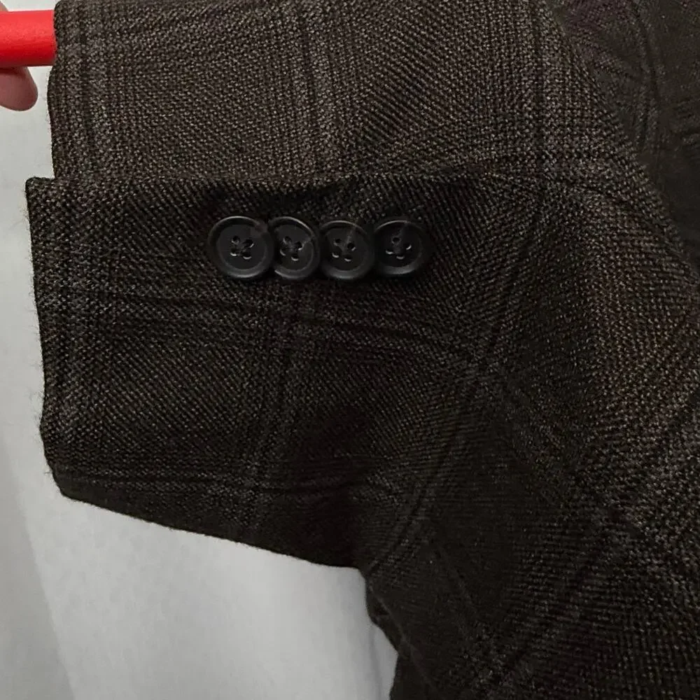 Loro Piana Cashmere Blazer Mens 48 L Brown Windowpane Sport Coat John Nordstrom